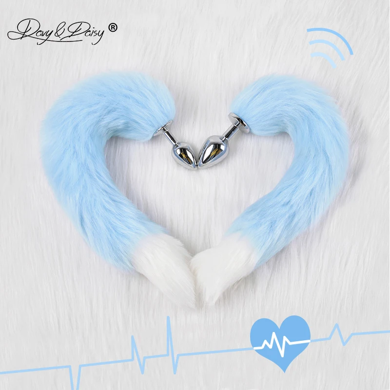 DAVYDAISY S/M/L Лоскутная Анальная пробка с искусственным лисьим хвостом из