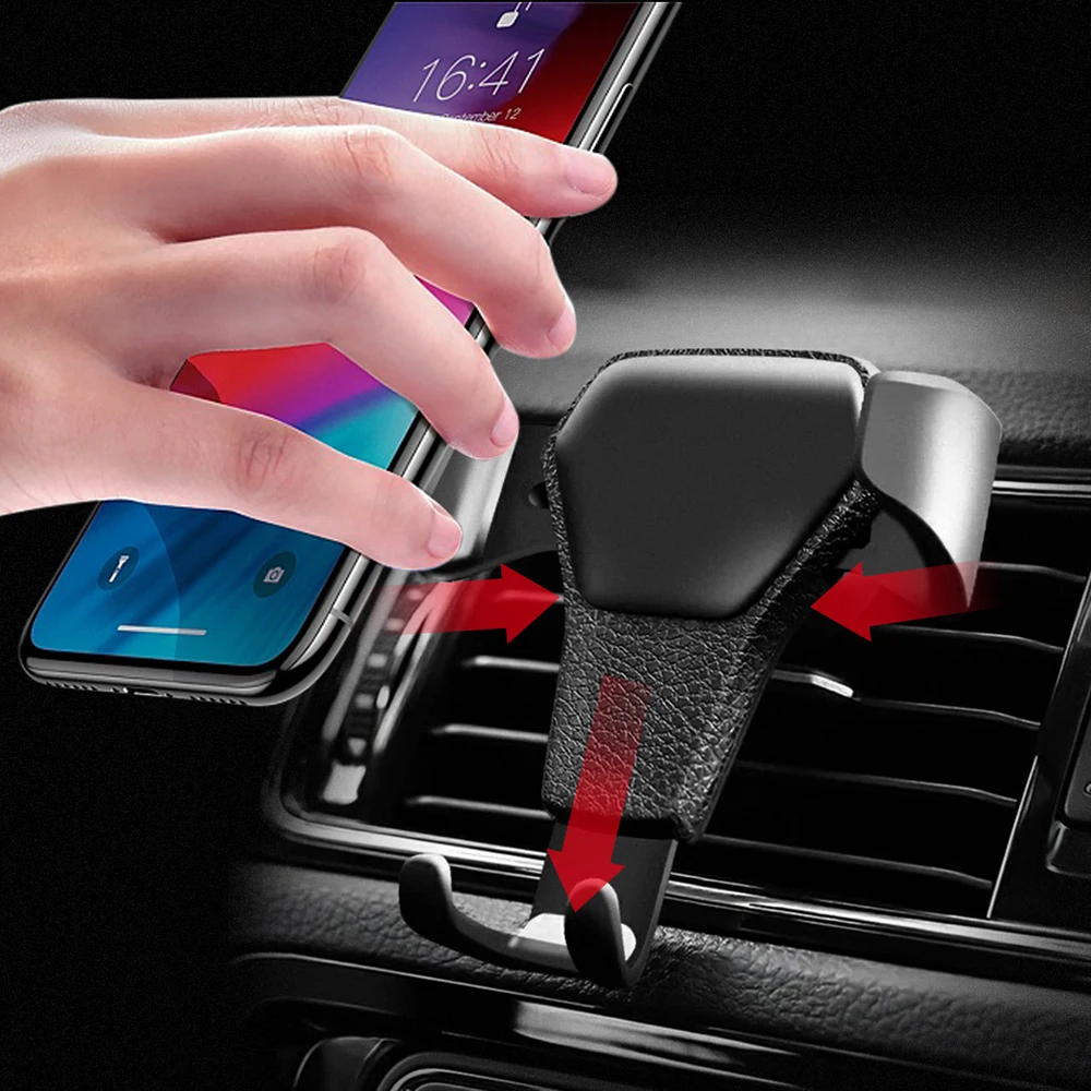 

Outdoor Tools Car Phone Holder For Phone In Car Air Vent Mount Stand No Magnetic Universal Gravity Smartphone Cell Support