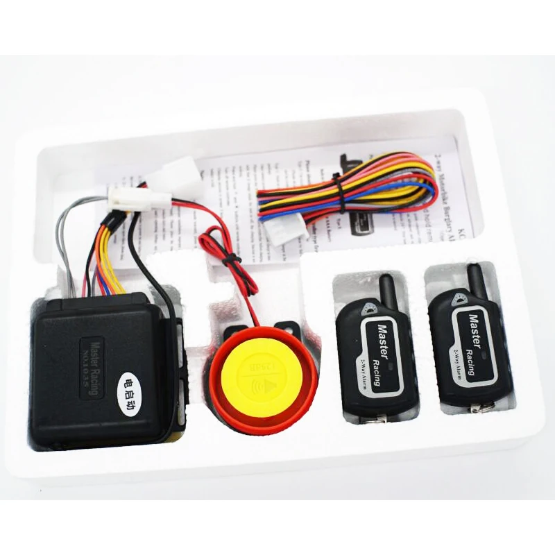 Motocicleta sistema de alarme keyless arranque do