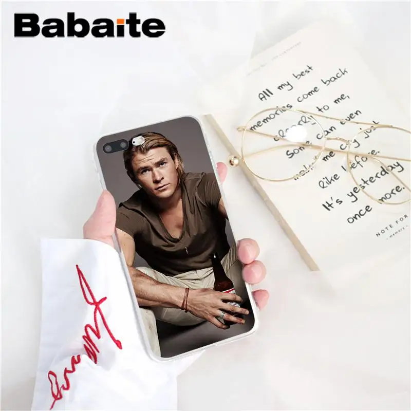 Babaite Chris Hemsworth Мстители Тор ТПУ черный чехол для телефона чехол для iPhone 6S 6plus 7plus 8 8Plus X Xs MAX 5 5S XR 10