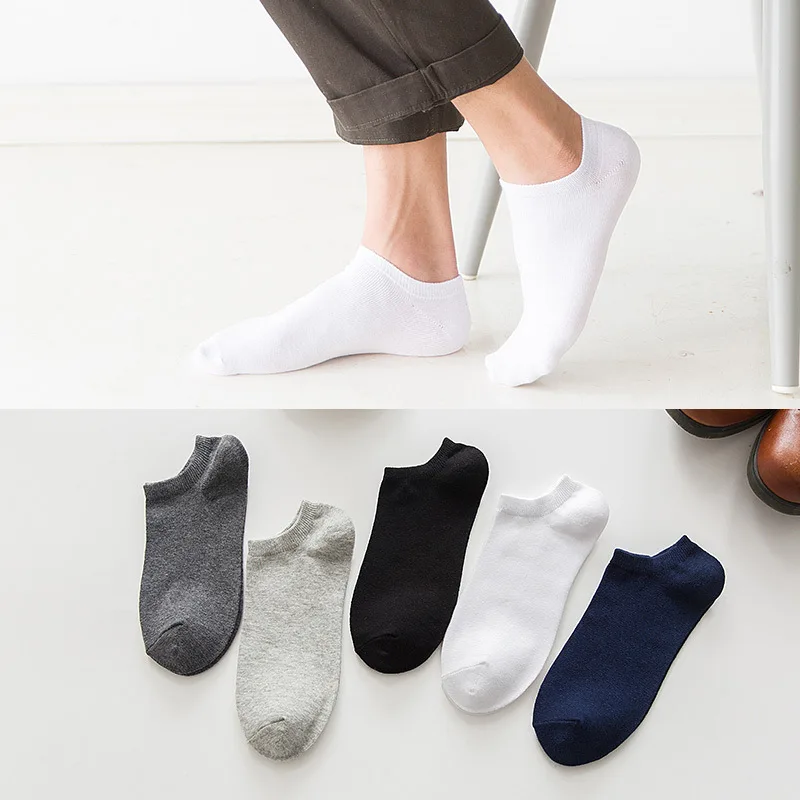 ZQTWT 5 пара/лот хлопковые мужские носки короткие брендовые новые Meias повседневные деловые антибактериальные дышащие мужские носки 3WZ418