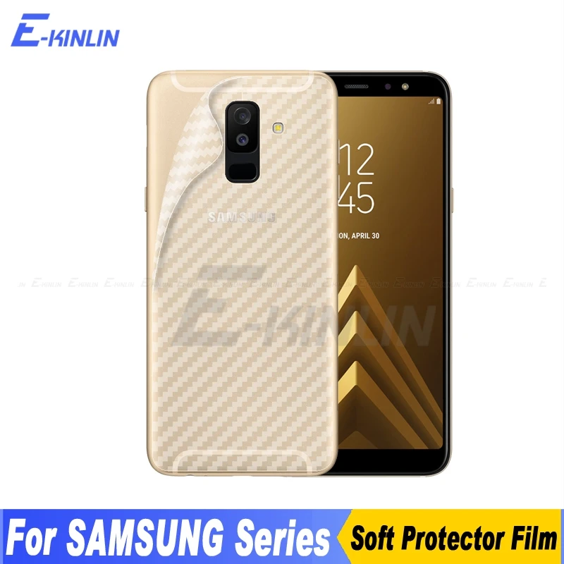 

Carbon Fiber Back Cover Screen Protector For Samsung Galaxy A50 A30 A8 A6 Plus A9 A7 A5 A3 2018 2017 Sticker Protective Film