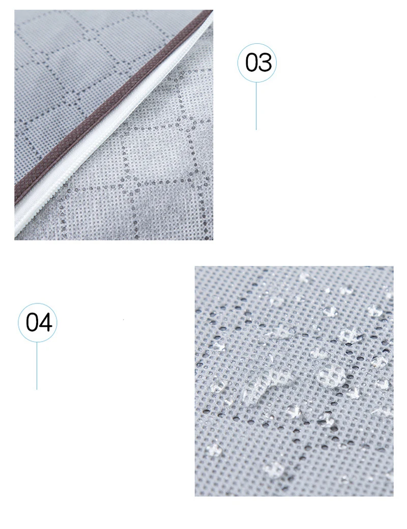 Нетканая Ткань Одеяло сумка для хранения складной размера плюс контейнер Органайзер Домашний для хранения одеяло мешки для хранения одежды