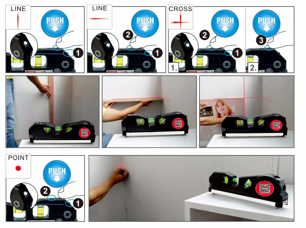 MT16 LASER LEVEL WITH HOW TO USE