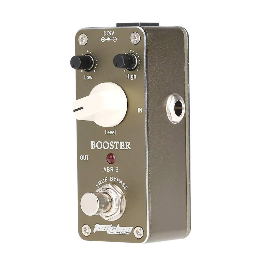 AROMA ABR-3 Guitar Pedal Mini Booster Electric Guitarra Effect Pedals with Fastener Tape Aluminum Alloy Housing True Bypass AROMA ABR-3 Guitar Pedal Mini Booster Electric Guitarra Effect Pedals with Fastener Tape Aluminum Alloy Housing True Bypass