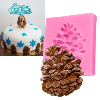 

New Arrival Cake Decorating 1PC Pine Cones Shape Candy Mould Silicone Soap Mold Fondant Cake Chocolate Stencils Kitchen Baking