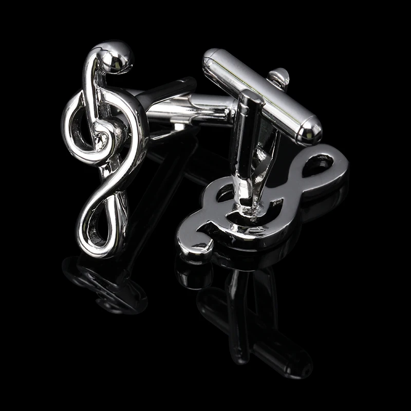 

2016 NEW ARRIVAL Elegant Men Cufflinks Glossy Music Notes Pattern Exquisite Cuff Button Cuff-link