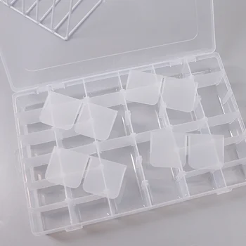 

36 Compartment Storage Box Practical Adjustable Plastic Case for Bead Rings Jewelry Display Organizer