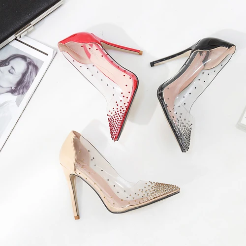 

Odinokov Thin Heels Patent Leather Pointed Toe Wedding Pumps Spring/autum Women Party Shoes Sexy High Heels