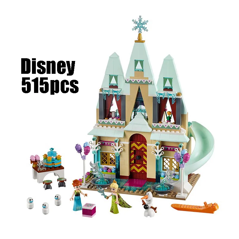 

LELE 79277 515pcs blocks Arendelle Castle Celebration Model building blocks toys for children Compatible Legoness Friends 41068