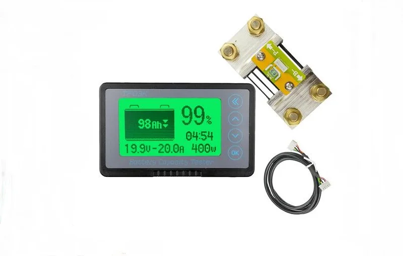 

100V 50A 100A 350A 500A LiFePo4 Lead-acid Lithium Battery Capacity Indicator Voltage Monitor Power Checker Tester