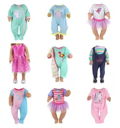 Мульти Стили выбрать модные комбинезоны для женщин Одежда Fit 43 см кукла, дети Best подарок на день рождения (продажа только одежды)
