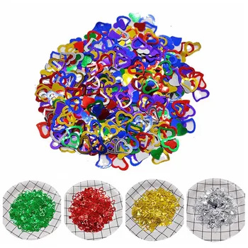 

600Pcs/lot MultiColor Sparkling Love Heart Confettis Wedding Banquet Confetti Table Decorative Supplies Valentine's Day Gifts