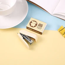 1 комплект Kawaii ручной мини-Канцтовары степлер набор офисные аксессуары DIY Бумажный Переплет книжный степлер школьные принадлежности