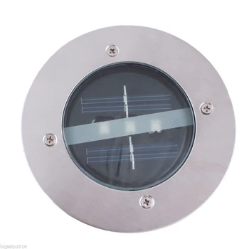 

TAMPROAD Solar Powered Garden Lamp Deck Underground Outdoor Exterior Lighting IP65 Waterproof Path Way Buried Light for Walkway