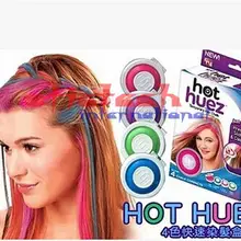 Ems или dhl 50 комплектов временный Мел для волос пресс горка и цвет 4 цвета красящая пудра для волос торт порошок красть мягкие DIY цвета волос