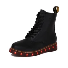Free Shipping Led Shoes Unisex Valentine Fashion USB Rechargeable Light Up For Adults 7 Colors Luminous Men And Women LED Shoes