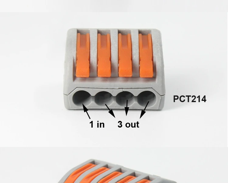 Провода соединитель проводник клеммный блок PCT-212 213 214 215 218 быстрый блок проводки 32A 250 V/4KV 0,08-2,5 квадратных мм безопасный и надежный