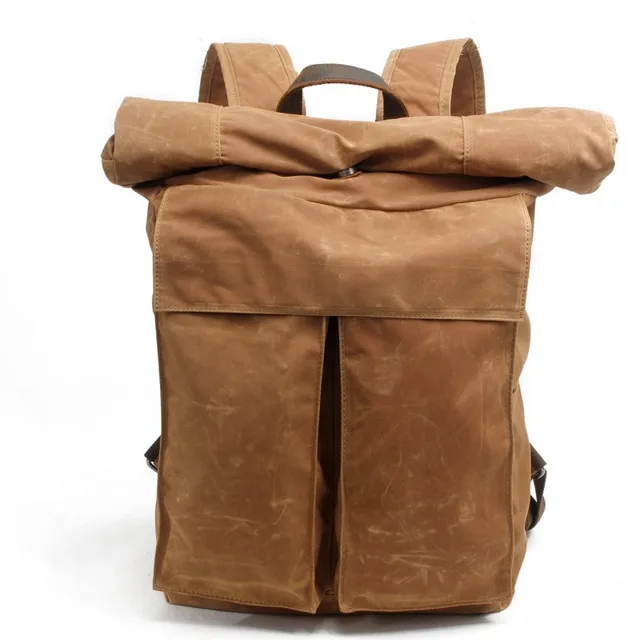 waterproof waxed canvas backpack
