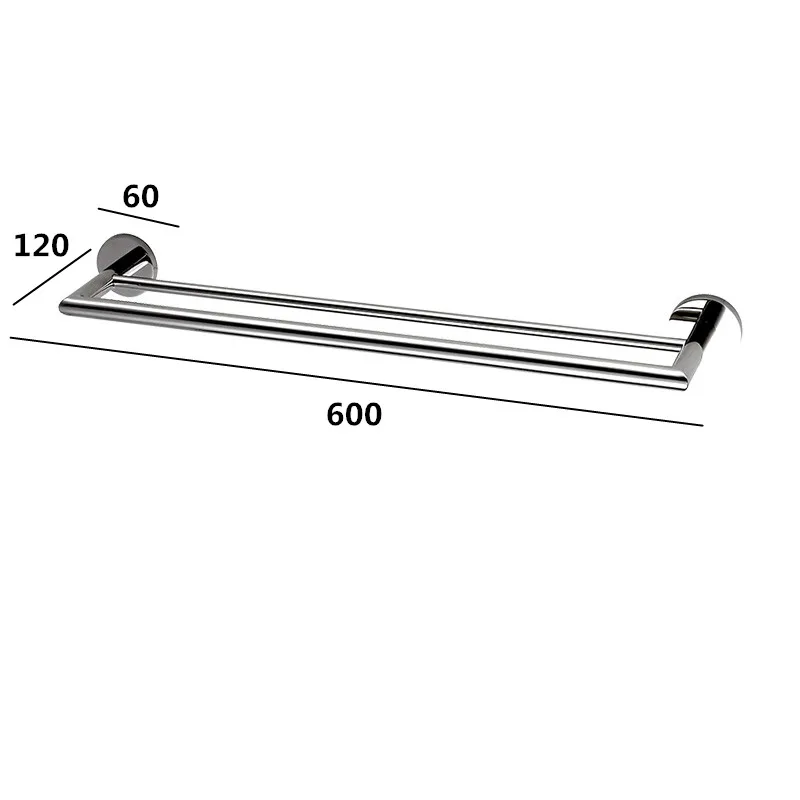 

Silver simple single Towel Bar Holder chrome Finished Bathroom Accessories Stainless steel pole Polished Chrome