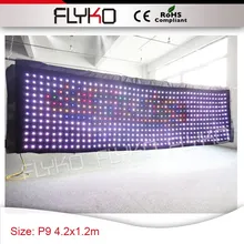 Праздничный случай P9 4,2*1,2 м Лучшая цена Наружная сцена видео стена