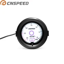 CNSPEED " 52 мм 12 в автомобильный вакуумный манометр-30~ 0 дюймов. Hg дисплей дымовая линза гоночный автомобиль Вакуумный метр цвет TO101227