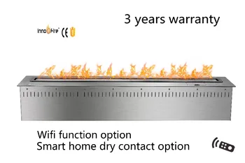 

Hot sale 48 inch silver or black intelligent remote control alkohol burner