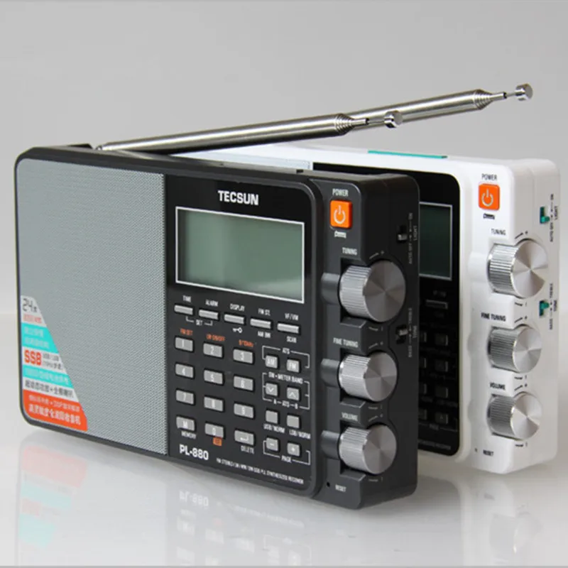 Бесплатная Доставка TECSUN PL 880 Портативный Цифровой Стерео Радиоприемник AM/FM