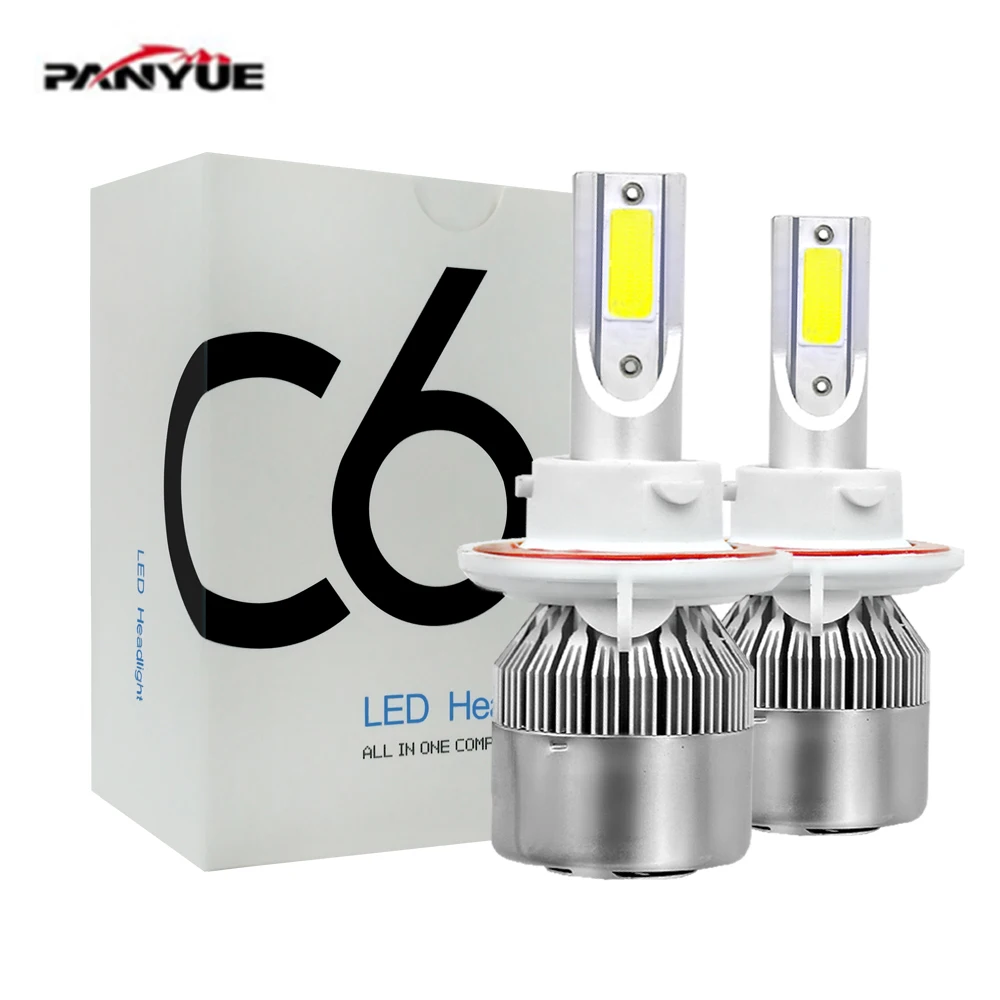 

1 Set 2*36W 72W C6 Car Pink LED Headlight 7600LM H1 H3 H4 H7 H11 H13 HB3 9005 HB4 9006 Kit 6500K White Auto Lamp