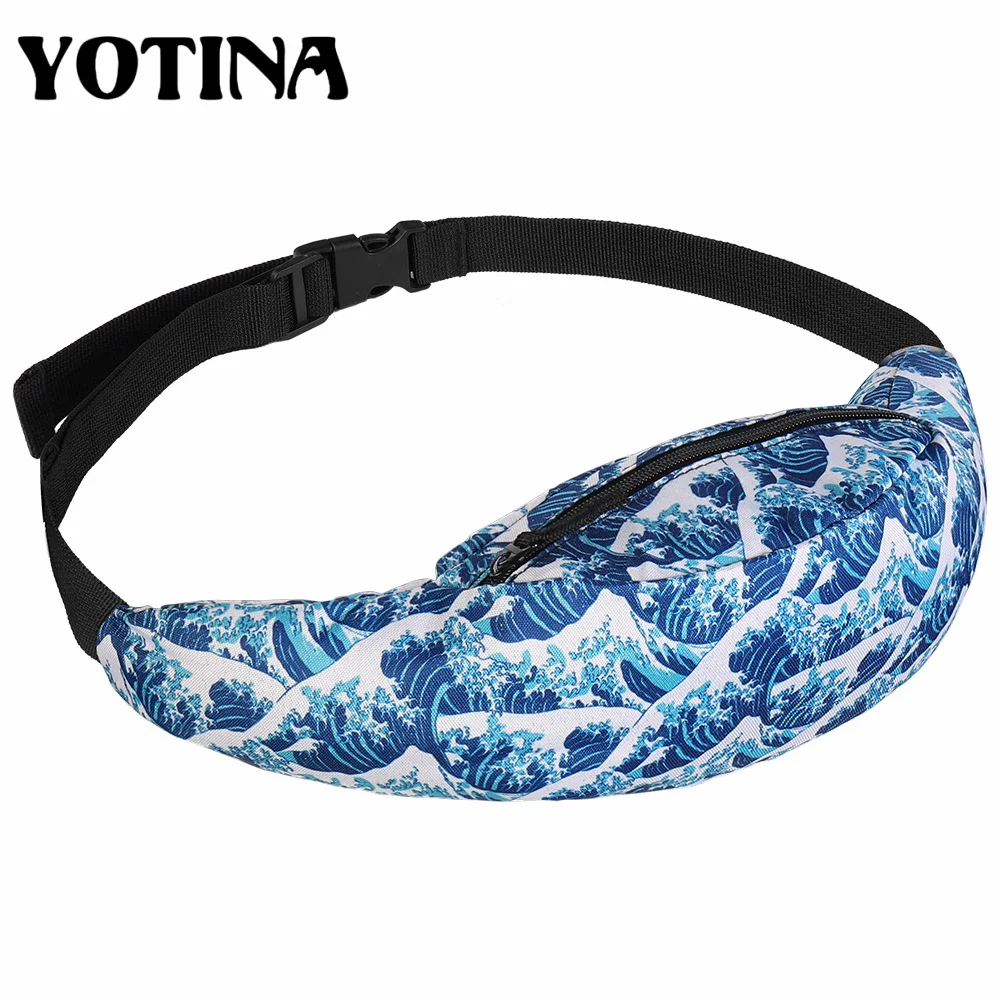 Yotina новый модная сумка на пояс для мужчин Fanny Packs Стиль поясная сумка Японский волна женщин поясная путешествия мобильный телефон сумки