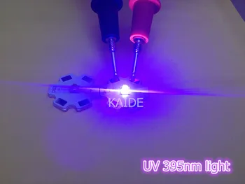 

UV 395nm 1-3w led purple light seoul chip 60 degrees silicone lens UV curable exposure machine light source 10pcs/lot