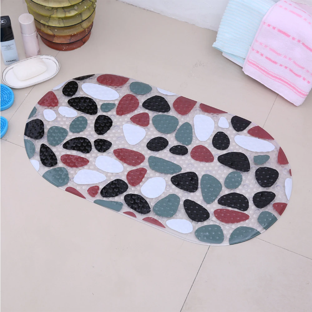 Morden Bathroom Anti Slip Shower Mat Pebble Stone Style Non slip Mats