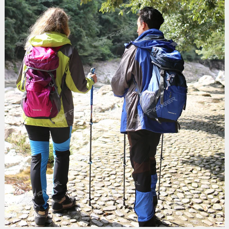 Fibra de Carbono Entusiastas ao ar Pólos Trekking Muletas Leve Três-seção Bloqueio Montanhismo Livre Vara 8 Esporte e Lazer