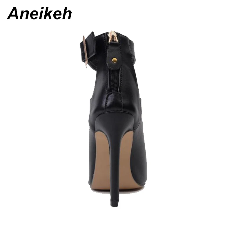 Женские туфли лодочки Aneikeh в римском стиле пикантные сандалии гладиаторы на