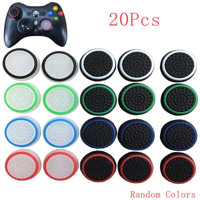 Special Price Bevigac 20pcs Silicone Controller Thumb Stick Grips Cap Cover for Sony Play Station PS4 PS3 PS2 PS 4 3 2 Dualshock Xbox 360 One