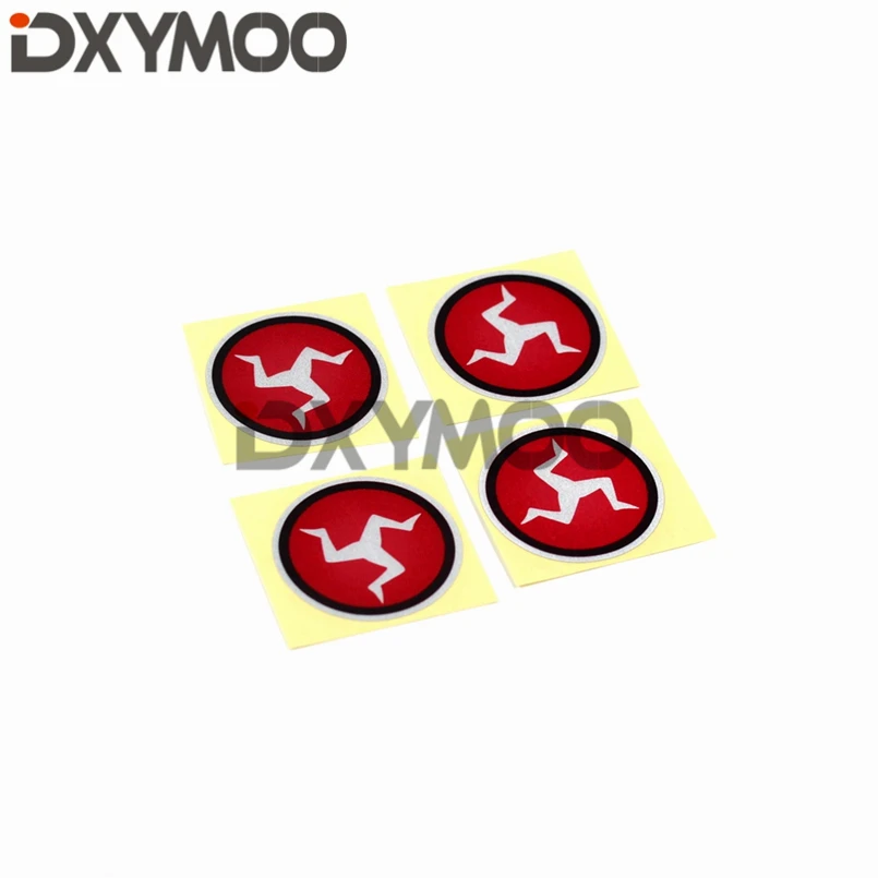 

4PCS MOTO GP World Racing Track Car Sticker Decals Reflective for Isle of Man 5x5cm