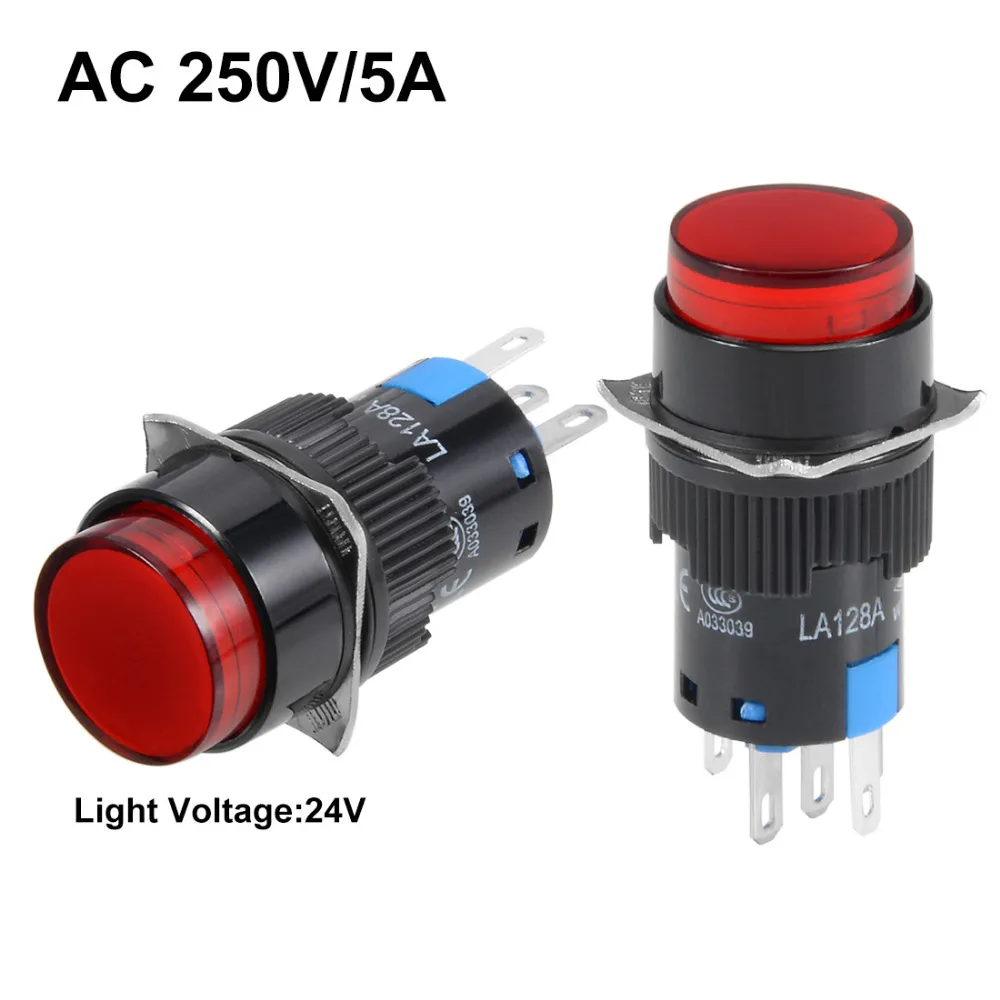 uxcell 22mm Momentary Plastic Round Push Button Switch Red 1NO 1NC uxcell 22mm Momentary Plastic Round Push Button Switch Red 1NO 1NC