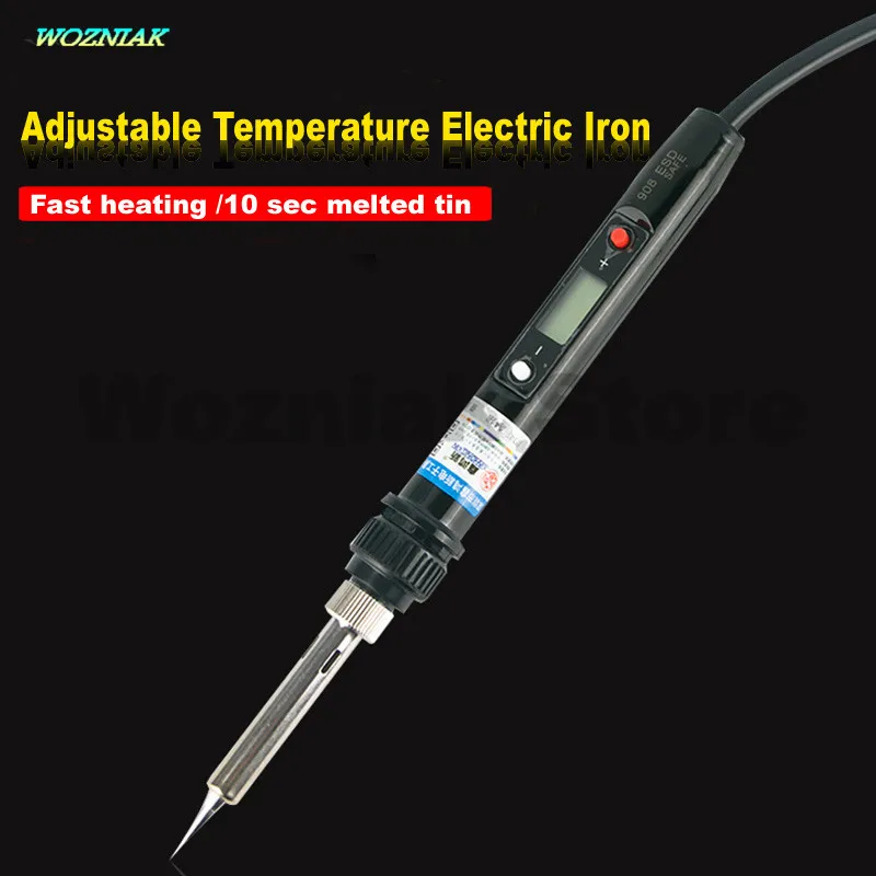 

Wozniak 908 electric soldering iron Adjustable temperature constant temperature Digital display intelligence Internal heat 120W