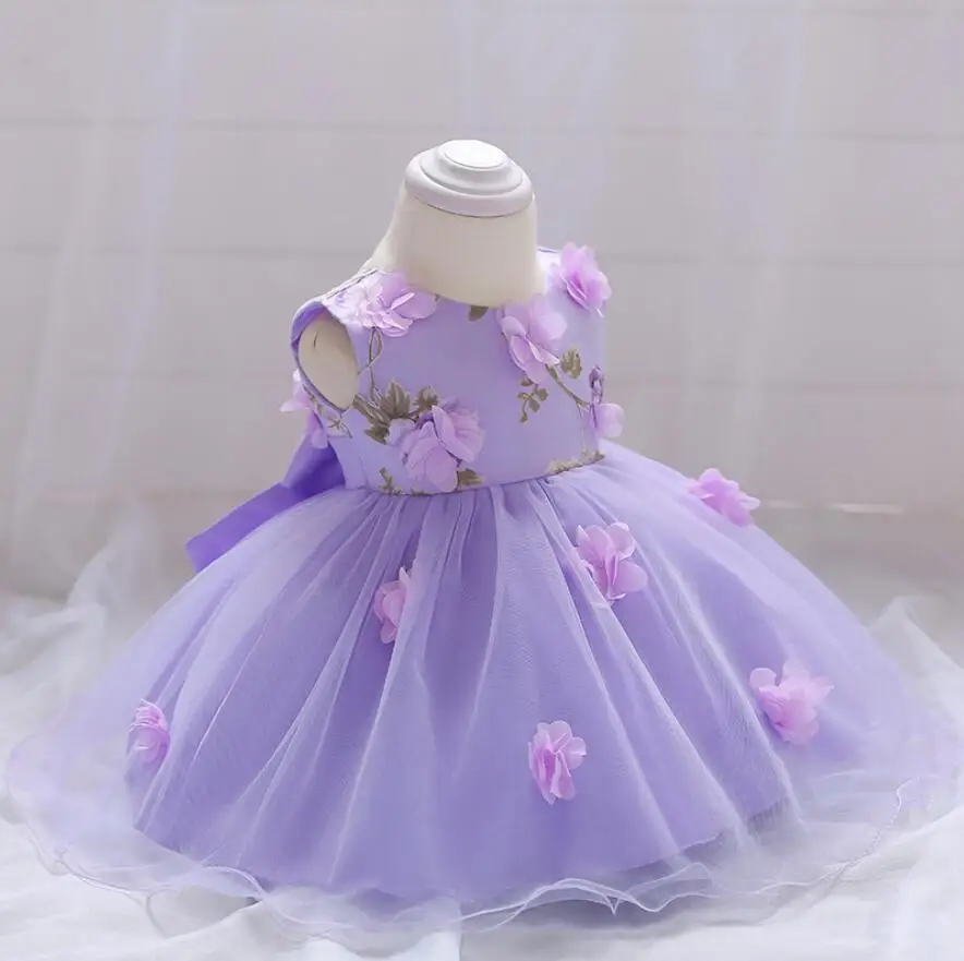 baby girl purple party dress