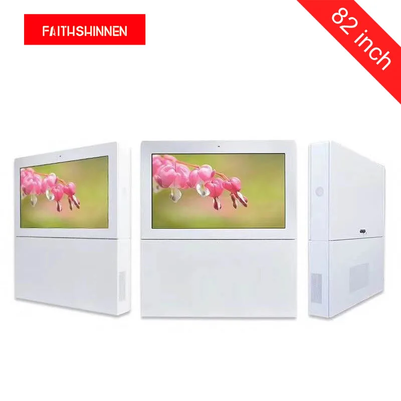 

82 inch IP55 waterproof high brightness OOH lcd display kiosk outdoor digital signage for out of home advertising