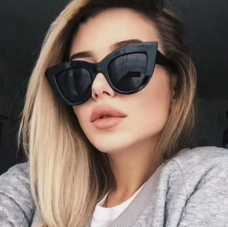 

European and American retro cat eye sunglasses trend wild style sunglasses