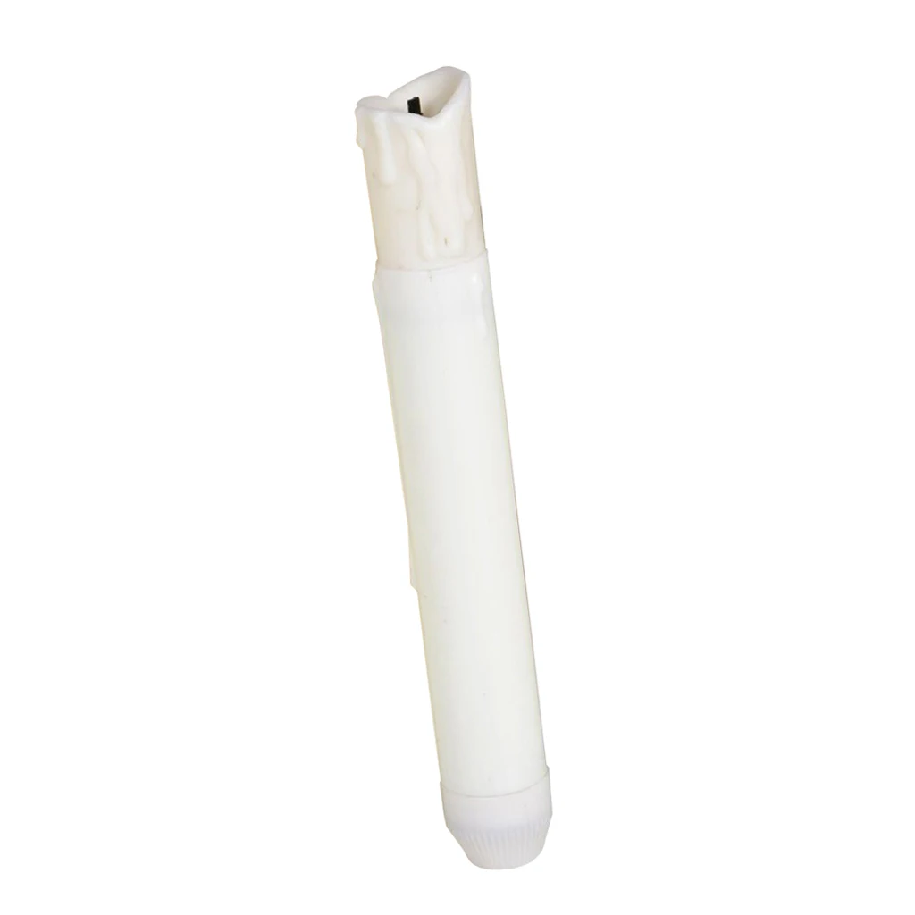 Battery Powered Long Flameles LED Candle For Home Party Warm White 155mm