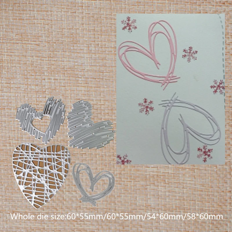 

Heart of various style Metal steel cutting dies Scrapbook DIY home decoration Album Crafts Paper Card