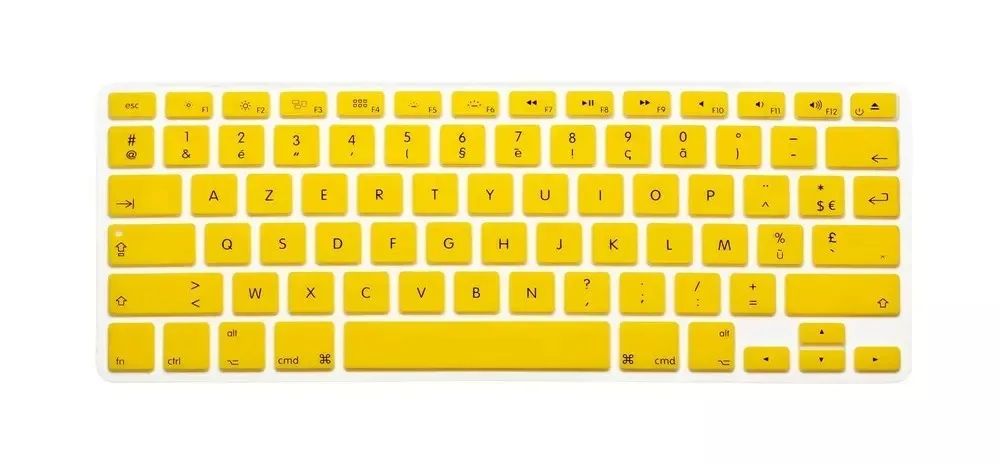 Силиконовый чехол для клавиатуры с французскими буквами для Macbook Air Pro retina 13 15 17 протектор для Mac book клавиатура франция США AZERTY