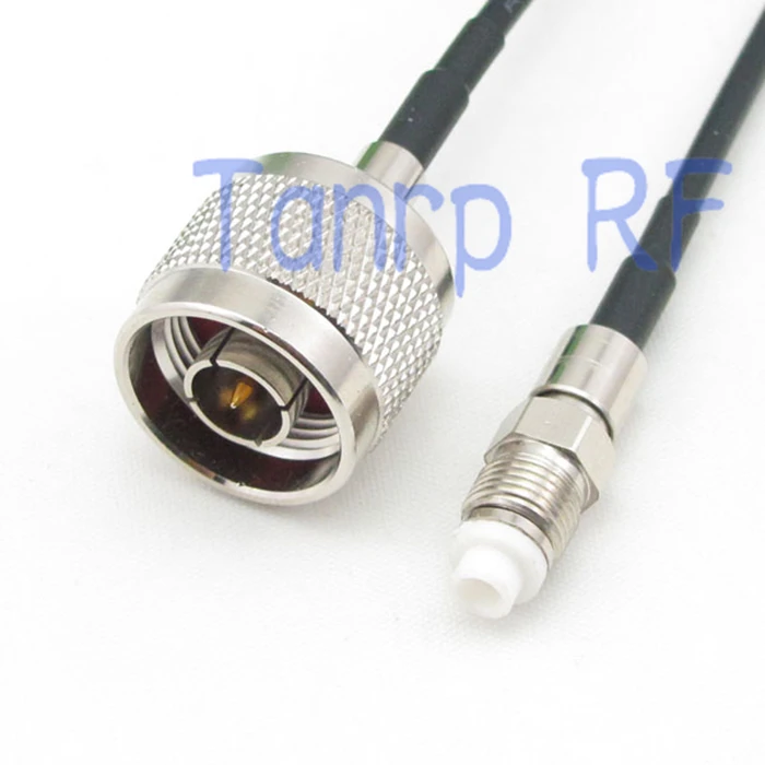 

6in N male plug to FME female jack RF connector adapter 15CM Pigtail coaxial jumper cable RG174 extension cord