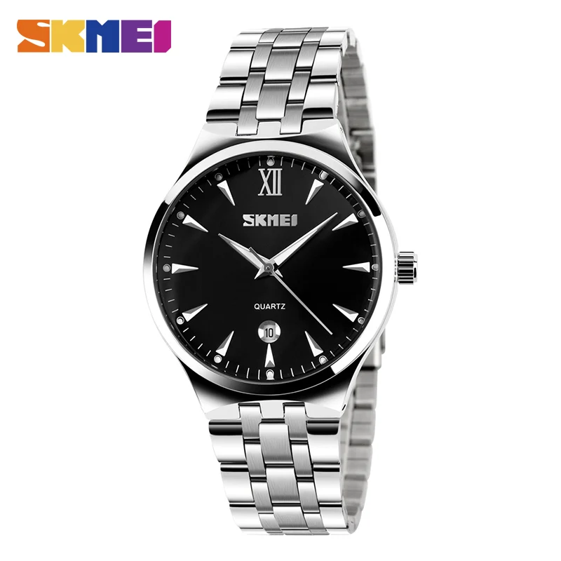 SKMEI кварцевые часы Топ люксовый бренд модные спортивные водонепроницаемые часы женские наручные часы Relogio Masculino(2 стиля) 9071 - Цвет: men black