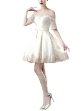 2016 Hot Sale Short Mini A Line Graduation font b Dresses b font Off the Shoulder