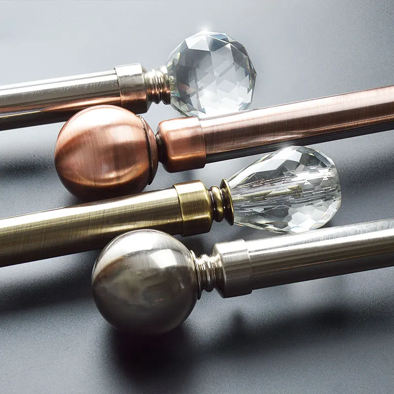 SunnyHouseare High quality curtain poles crystal finial 100cm Stainless