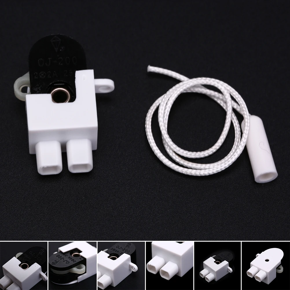 

High quality 2pcs eu wall led lamp European regulation 2p 3p 200 core wire Open single pull control switch light cable switch