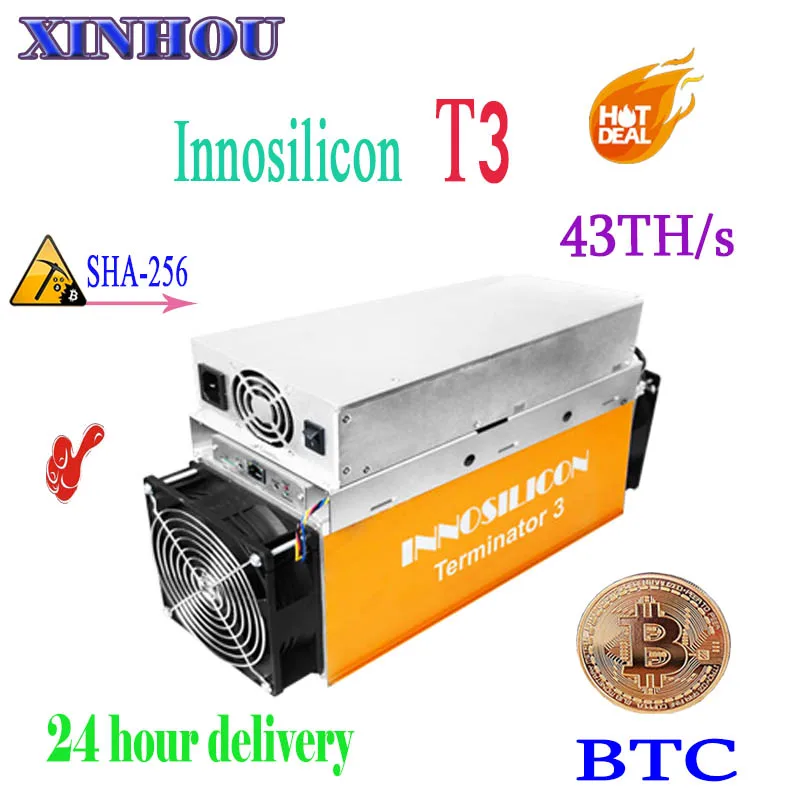 BTC МПБ Шахтер Innosilicon T3 Terminator3-43T SHA256 asic bitcoin Шахтер лучше, чем T2T antminer s9 S15 T15 S11 whatsminer M3 M10